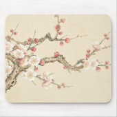 中国梅の花マウスパッド、伝統的な工筆画 マウスパッド (正面)