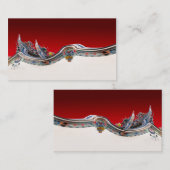 中国様式の建築の名刺のテンプレート 名刺 (正面/裏面)