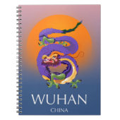 中国武漢ドラゴン旅行ポスター ノートブック (正面)