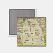 中国海図「ミラー・アトラス」のファクシミリ マグネット (正面/裏面)