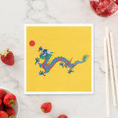 中国清国国旗中国の（龍） （アジア） スタンダードランチョンナプキン (インサイチュ)