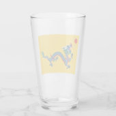 中国清国国旗中国の（龍） （アジア） タンブラーグラス (裏面)