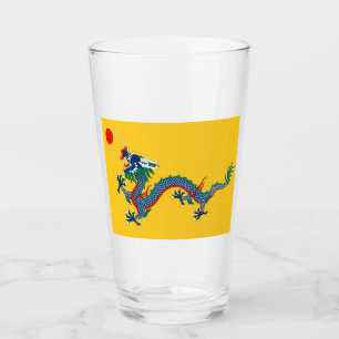 中国清国国旗中国の(龍) (アジア) タンブラーグラス