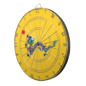 中国清国国旗中国の（龍） （アジア） ダーツボード (正面右)