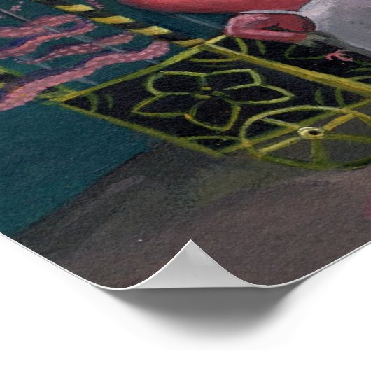 中国町の動物 ポスター (角)