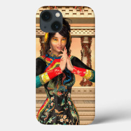 中国皇后ファンタジー肖像画アート iPhone 13ケース