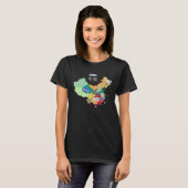中国省中国のの行政地図 Tシャツ (正面フル)