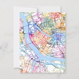 中国福州市地図 ポストカード