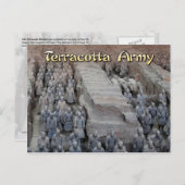 中国第一代天皇の兵馬俑 ポストカード (正面/裏面)