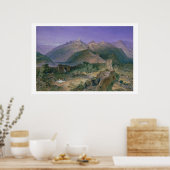 中国素晴らしの壁、1886(w/c) ポスター (キッチン)