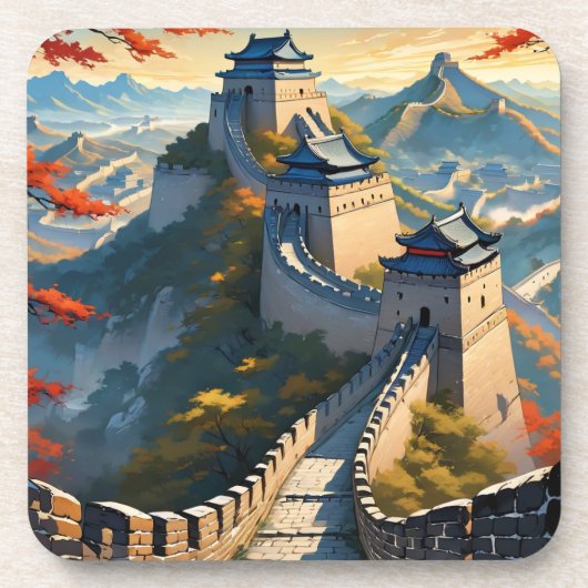 中国素晴らしアートの壁 コースター (正面)