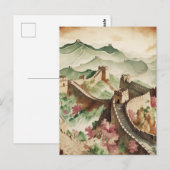 中国素晴らしヴィンテージの壁 ポストカード (正面/裏面)