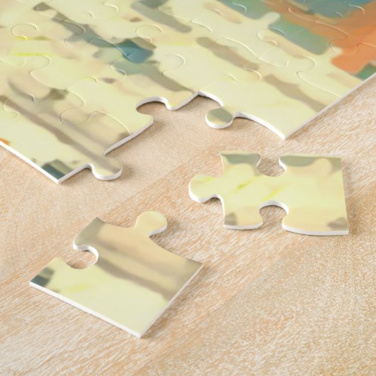 中国紫禁城ヴィンテージ旅行 ジグソーパズル (側面)