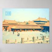 中国紫禁城ヴィンテージ旅行 ポスター (正面)