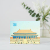 中国紫禁城ヴィンテージ旅行 ポストカード (スタンド正面)