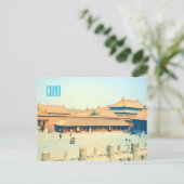 中国紫禁城ヴィンテージ旅行 ポストカード (スタンド正面)