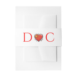 中国結婚カップル 招待状ベリーバンド