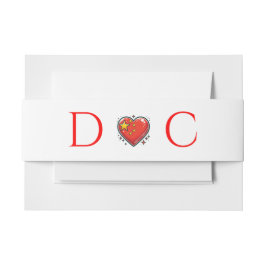 中国結婚カップル 招待状ベリーバンド