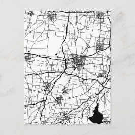 中国聊城地図 ポストカード
