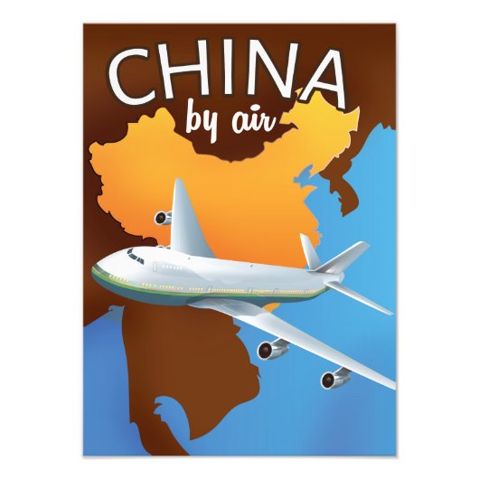 中国航空旅行ポスター フォトプリント            (正面)