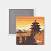 中国西安旅行 マグネット (正面/裏面)
