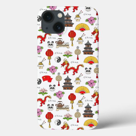 中国記号パターン Case-Mate iPhoneケース (裏面)