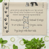 中国語によって頂点に達される漫画犬は台所タオルを引用します キッチンタオル (折り畳み)