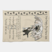 中国語によって頂点に達される漫画犬は台所タオルを引用します キッチンタオル (横)