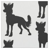 中国語によって頂点に達される犬 ファブリック (クローズアップ)