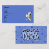 中国語によって頂点に達される花型女性歌手 名刺 (正面/裏面)