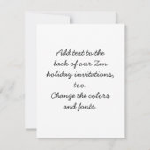 中国語のメリークリスマスのサンタ仏 招待状 (裏面)