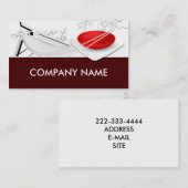 中国語/レストラン/店のレストランのバーは詰まります 名刺 (正面/裏面)