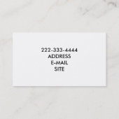 中国語/レストラン/店のレストランのバーは詰まります 名刺 (裏面)