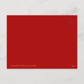 中国語Pの火のオンドリの新年の挨拶 シーズンポストカード (裏面)