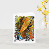 中国語Pistache Notecard カード (黄色い花)