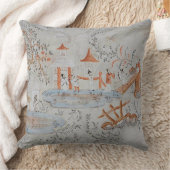 中国趣味デザイナー枕 クッション (ブランケット)