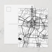 中国邯郸市地図 ポストカード (正面/裏面)