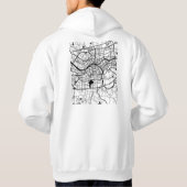 中国金华市地図 パーカ (裏面)