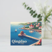 中国青島市 ポストカード (スタンド正面)