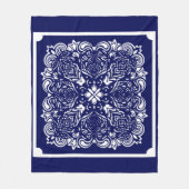 中国青 フリースブランケット (正面)