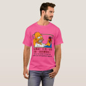 中国風の海賊版アートギフト_viの飲み物を褒めるホーマー tシャツ (正面フル)