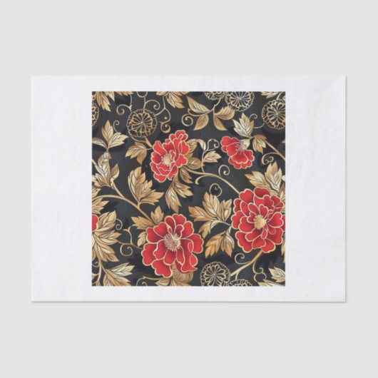 中国風パターン5 薄葉紙 (正面)