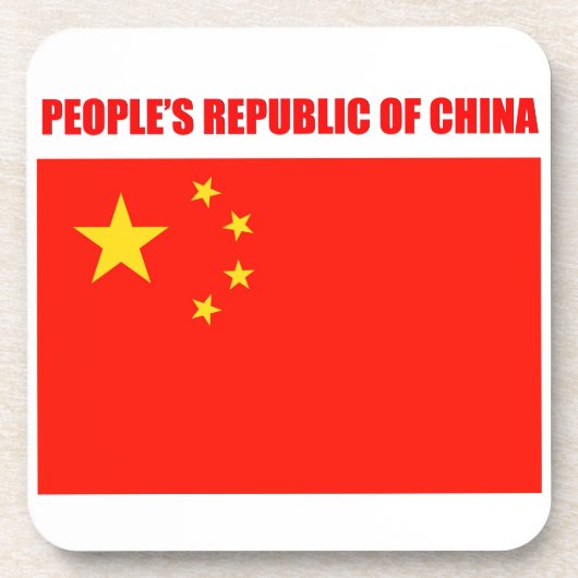 中国高品質旗 コースター (正面)