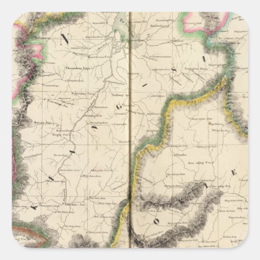 中国、アジア87 スクエアシール (正面)