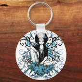 "中国"ゴシックレトロフラワーフェアリーKeychain キーホルダー (正面)