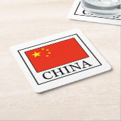 中国 スクエアペーパーコースター (アングル)