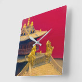 中国 スクエア壁時計 (傾斜)