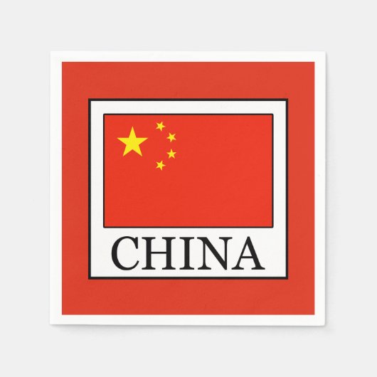 中国 スタンダードカクテルナプキン (正面)