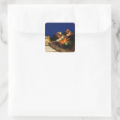 中国，バダリング，素晴らし壁，ビュー スクエアシール (バッグ)