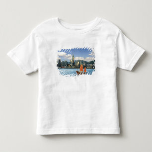 中国;ホンコン、ビクトリア港港A トドラーTシャツ